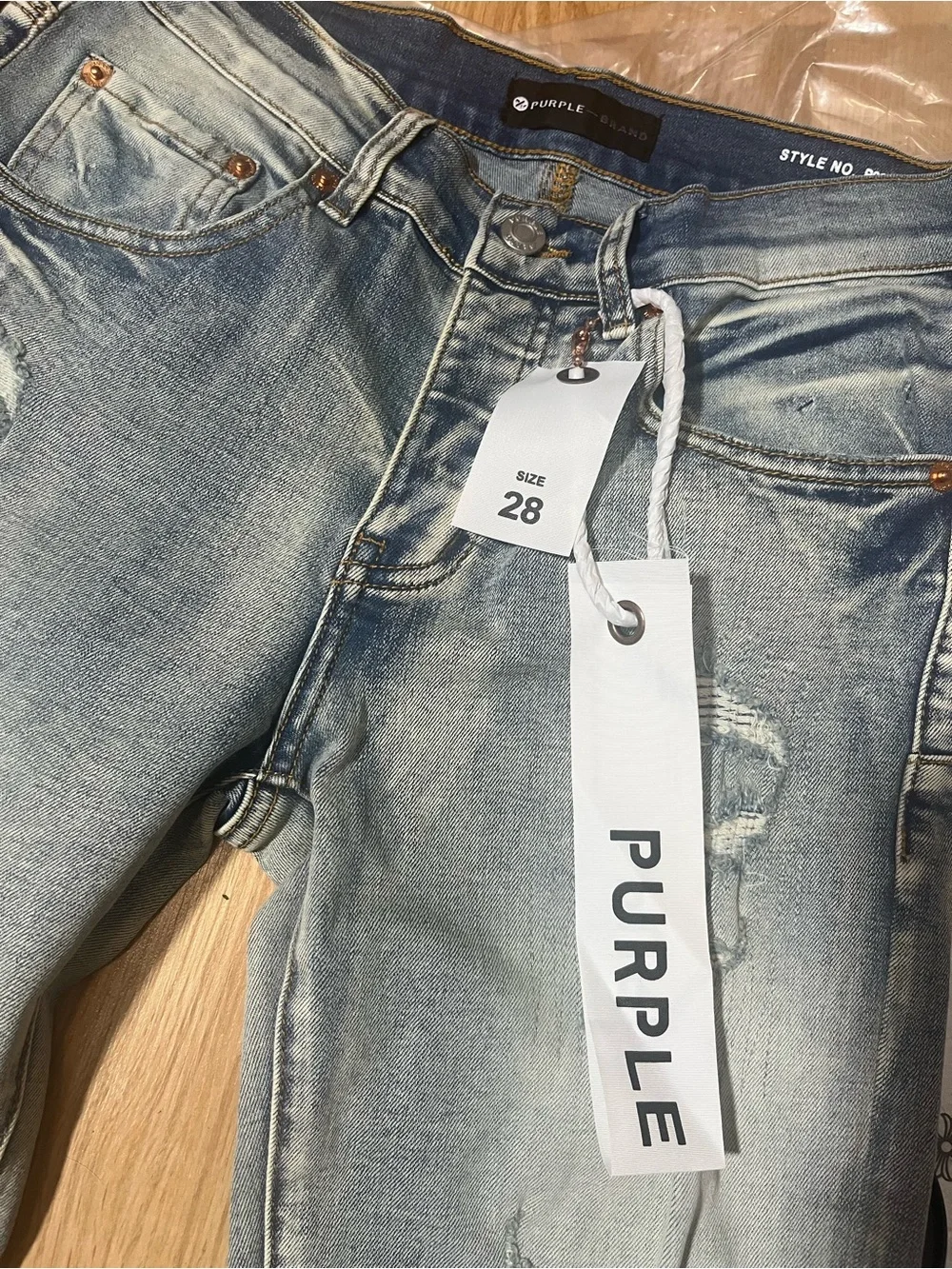 Blue Jeans Size 28 Purple Brand